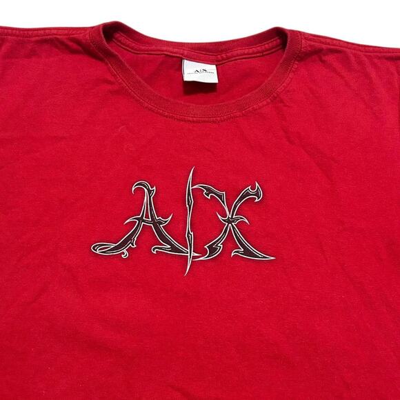 Armani Exchange Glitter Baby Tee Top - Picture 2 of 3